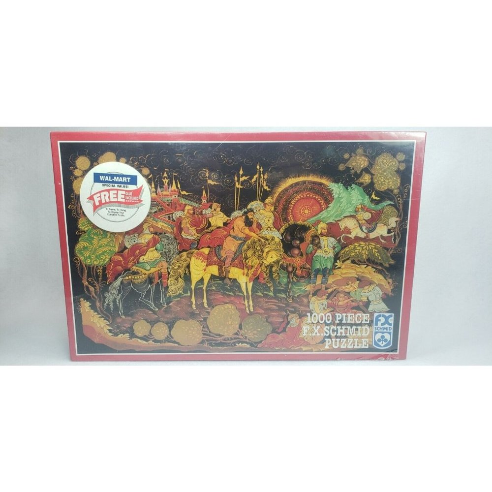 Russian Treasure SEALED Vintage 1000pc Puzzle 26" x 17" FX Schmid 1993 Symbolism